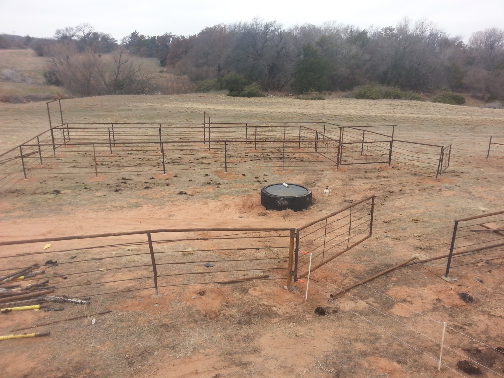 New corral built from oil-field waste
