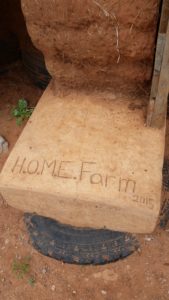 front door footer home farm earthbag build