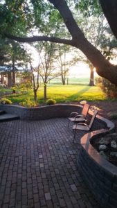 My dad's back patio in Illinois that I envy