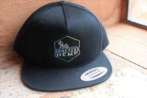 black hat with logo