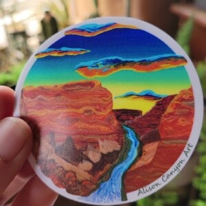 3 inch canyon sticker