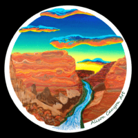 3 inch vinyl canyon sticker